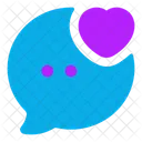 Bubble Chat Favourite  Icon