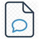 Bubble-chat file  Icon