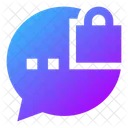 Bubble-chat-lock  Icon