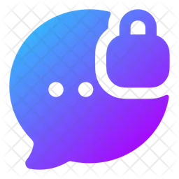 Bubble-chat-lock  Icon