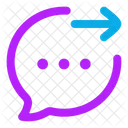 Bubble Chat Outcome  Icon