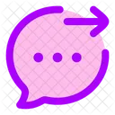 Bubble Chat Outcome  Icon