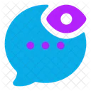 Bubble Chat Preview Chat Eye Icon