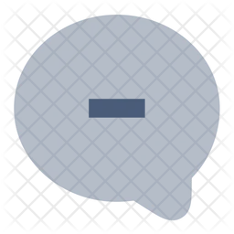 Bubble Chat Remove  Icon