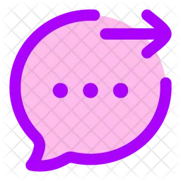 Resultado do chat de bolhas  Ícone
