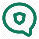 Bubble Chat Shield  Icon
