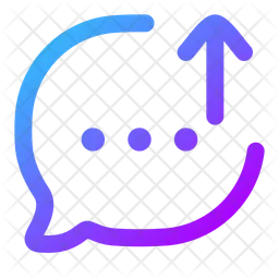 Bubble-Chat-Upload  Symbol