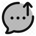 Bubble-Chat hochladen  Symbol