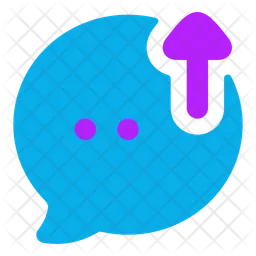 Bubble Chat Upload  Icon