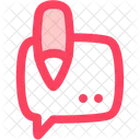 Cosmetics Bubble Text Icon