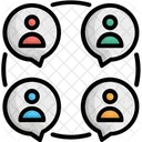 Bubble Chat Bubble Focus Group Icon