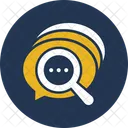 Bubble Chat Bubble Magnifying Icon