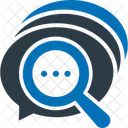 Bubble Chat Bubble Magnifying Icon