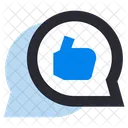 Customer Review Feedback Bubble Like Icon