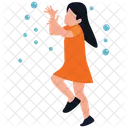 Bubble Playing Girl  Icon
