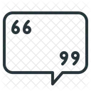 Bubble Quote  Icon