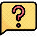 Bubble Word Question Sign  Icon