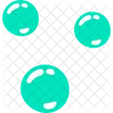 Bubbles Aqua Circular Icon