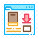 Buch Download Ordner Symbol