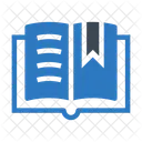 Offnen Buch Lesezeichen Symbol