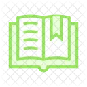Offnen Buch Lesezeichen Symbol
