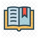 Offnen Buch Lesezeichen Symbol