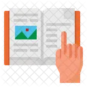Lesen Buch Hand Symbol