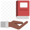 Buch schenken  Symbol