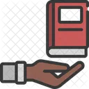 Buch schenken  Symbol
