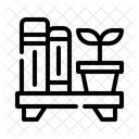 Bucherregal Lagerung Wohnkultur Symbol