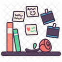 Bücherregal  Symbol
