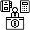 Buchhalter Zahlmeister Ausschuss Symbol