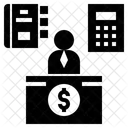 Buchhalter Zahlmeister Ausschuss Symbol