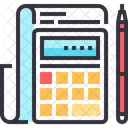 Buchhaltung Rechner Budget Symbol