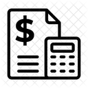 Haushaltsbuchhaltung Finanzen Kalkulation Symbol