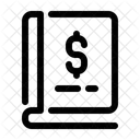 Buchhaltung Hauptbuch Jahresabrechnung Symbol