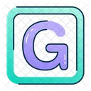 Letzteres G Alphabet Buchstaben Icon