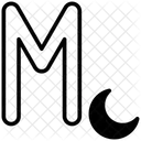 Buchstabe m  Symbol