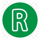 Buchstabe r  Icon