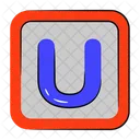 Buchstabe U U Buchstabe Buchstabe Symbol