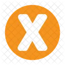 Buchstabe X X Alphabet Icon