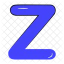 Letzteres Z Buchstaben Z Grossbuchstabe Symbol