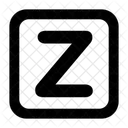 Letzteres Z Buchstaben Z Grossbuchstabe Symbol