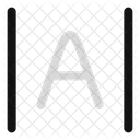 Buchstaben-Abstand  Symbol