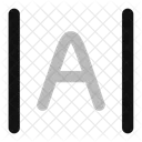 Buchstaben Abstand Symbol