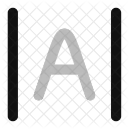 Buchstaben-Abstand  Symbol