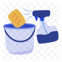 Bucket Cleaning Spray Icon
