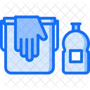 Bucket Glove Dishwashing Icon