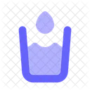 Bucket Water Glass Icon