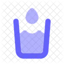 Bucket Water Glass Icon